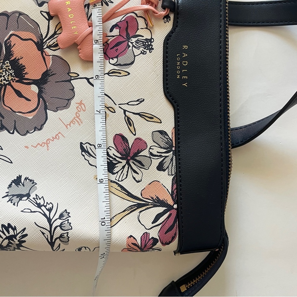 Radley London Medium Sketchy Floral Backpack - Cream and Pink - Picture 9 of 9